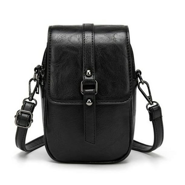Vintage Style Bag Black Bag Shoulder Bag Messenger Bag Retro Bag Side Bag Leather Bag Accessories Unisex Leather Bag Gift for Wife